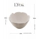 Bowl 16x8,5cm Decorativo De Cerâmica Banana Leaf Branco